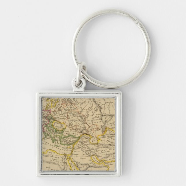 Geography of the Middle Ages Key Ring (Front)
