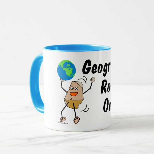 Geography Rock On Mug (Front Left)