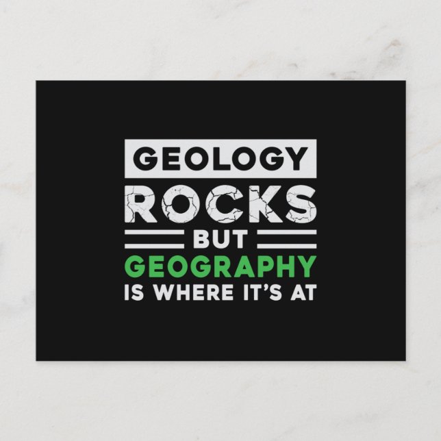 Geography Teacher Funny Map World Continents Gift Postcard (Front)
