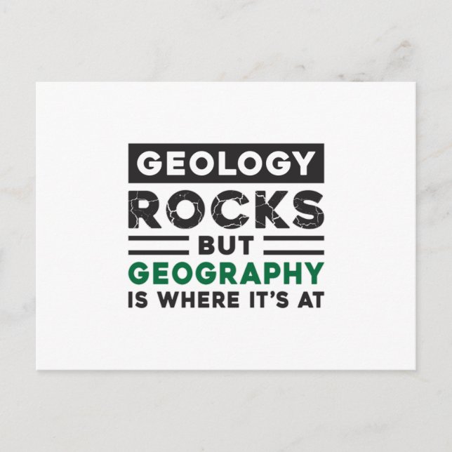 Geography Teacher Funny World Continents Gift Idea Postcard (Front)