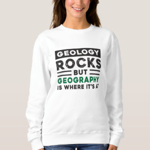 Geography Teacher Funny World Continents Gift Idea Sweatshirt