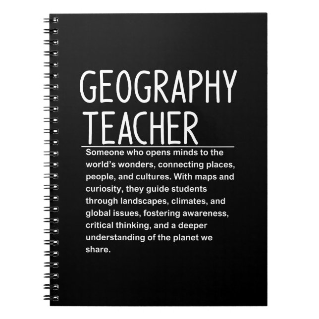 Geography teacher notebook (Front)