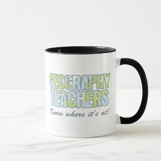Geography Teachers Know Where It's At Mug (Right)