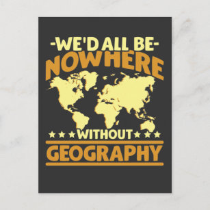 Geography World Map Geographic Planet Geographer Postcard