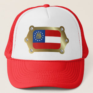 Geogria framed Flag Hat