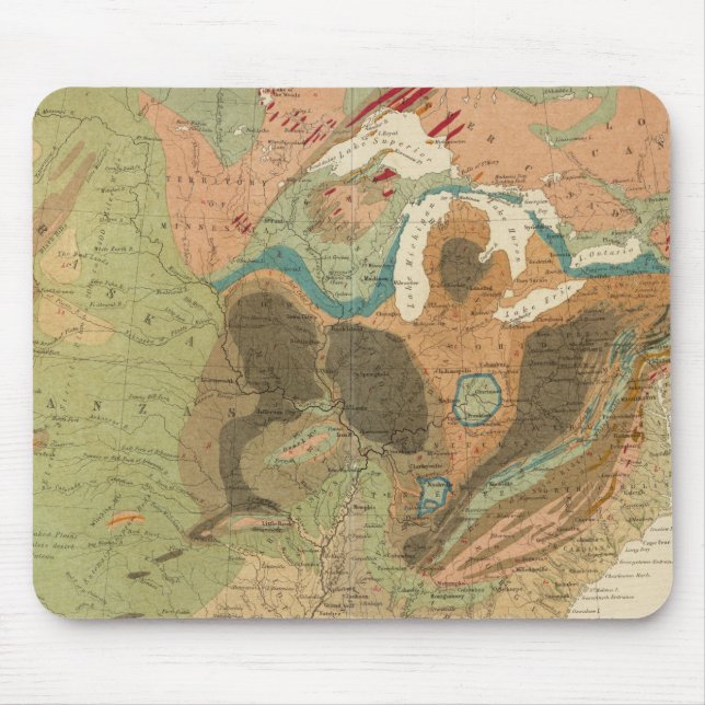 Geol map US Mouse Mat (Front)