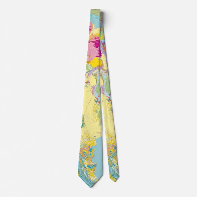 Geologic Map of South America Tie (Front)