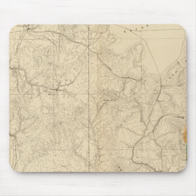Geologic Map Showing The South Western Portion Mouse Mat (Front)