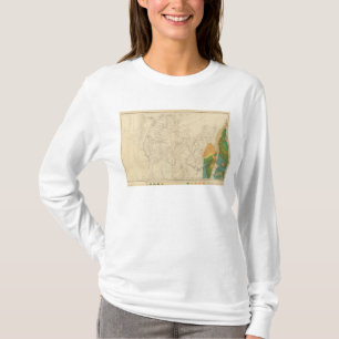 Geologic Map Showing The South Western Portion T-Shirt