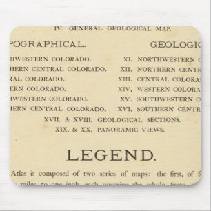 Geological and geographical atlas of Colorado Mouse Mat