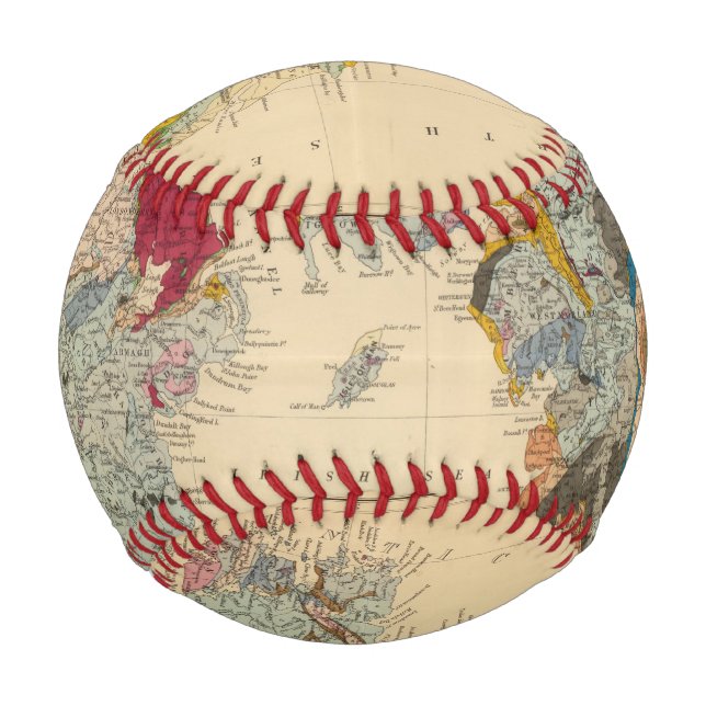 Geological map, British Isles Baseball (Front)