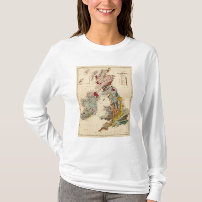 Geological map, British Isles T-Shirt (Front)
