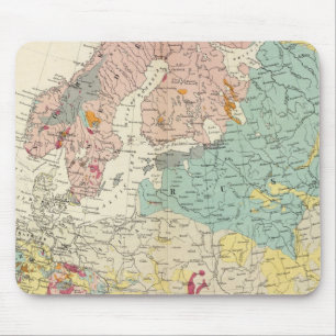 Geological map Europe Mouse Mat