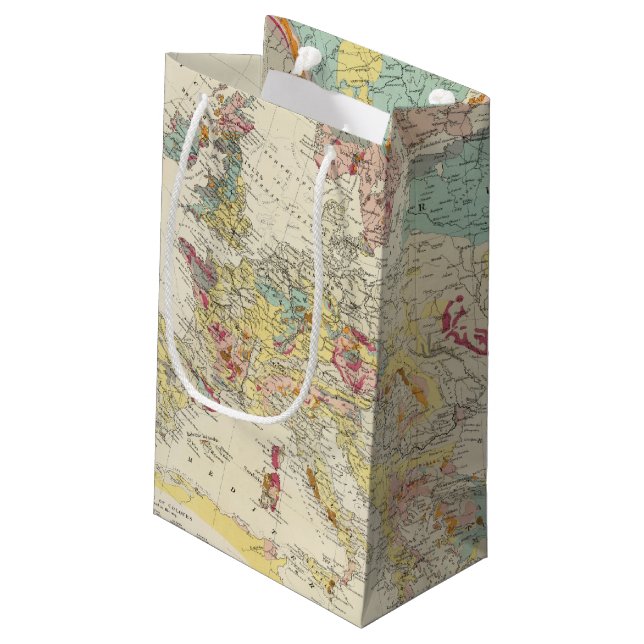 Geological map Europe Small Gift Bag (Back Angled)