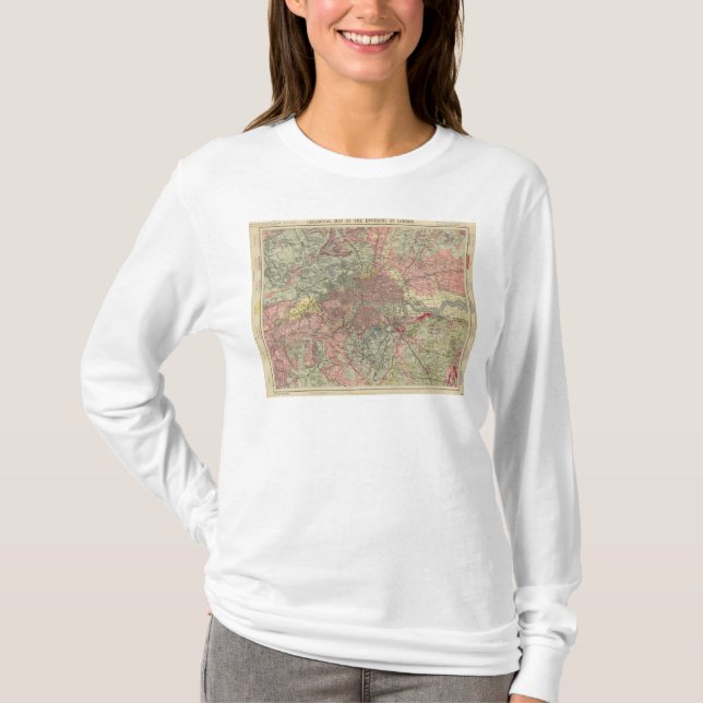 Geological map London T-Shirt (Front)
