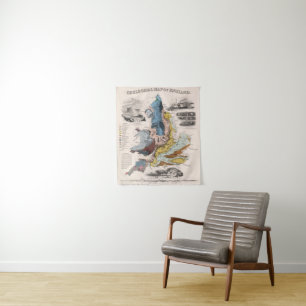 Geological Map of England Tapestry