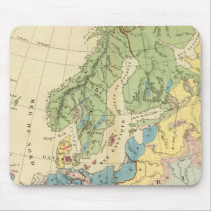 Geological Map of Europe Mouse Mat