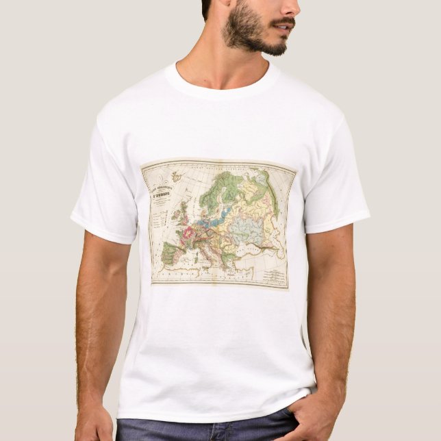 Geological Map of Europe T-Shirt (Front)