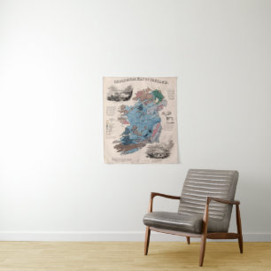 Geological Map of Ireland Tapestry