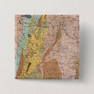 Geological Map of New Hampshire 2 15 Cm Square Badge