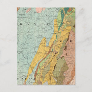 Geological Map of New Hampshire 2 Postcard