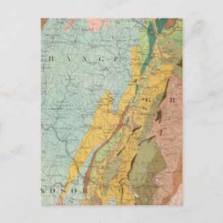 Geological Map of New Hampshire 2 Postcard
