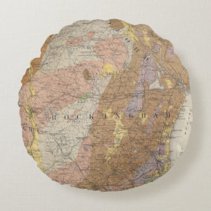 Geological Map of New Hampshire 4 Round Cushion