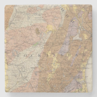 Geological Map of New Hampshire 4 Stone Coaster