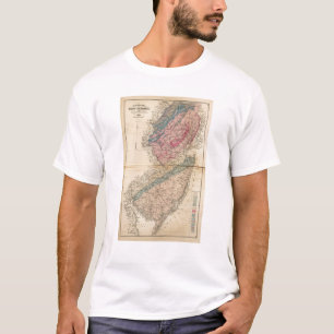 Geological map of New Jersey T-Shirt