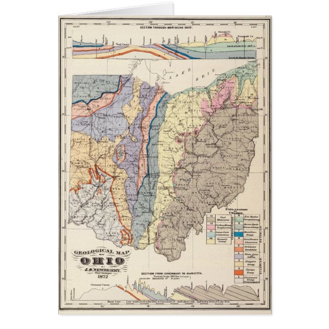 Geological map of Ohio (Front)