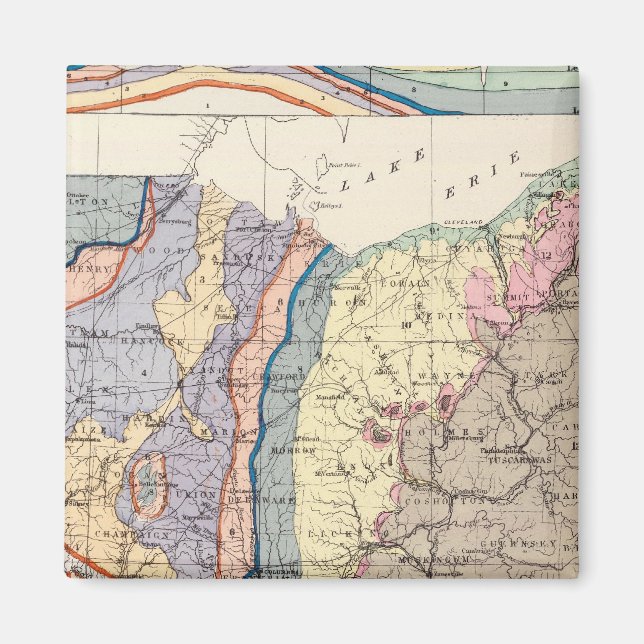 Geological map of Ohio Magnet (Front)