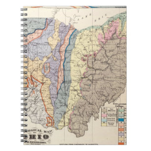 Geological map of Ohio Notebook