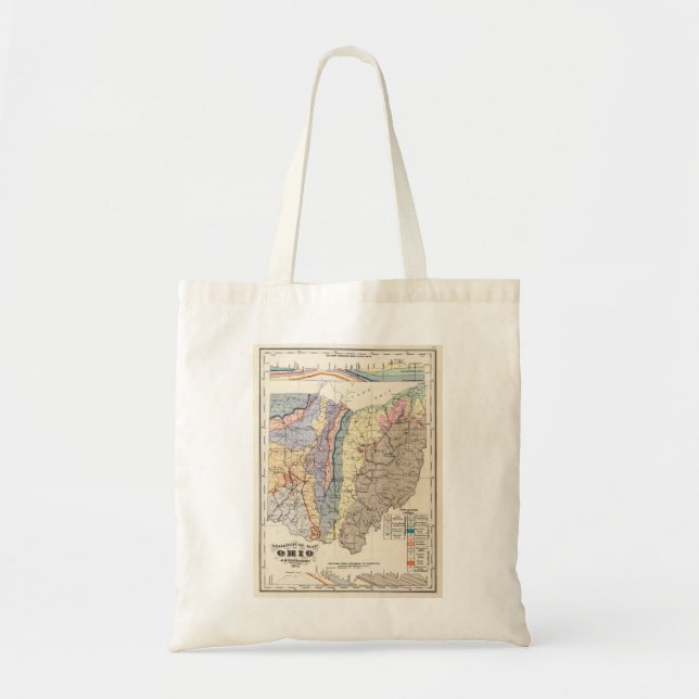 Geological map of Ohio Tote Bag (Front)