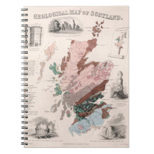 Geological Map of Scotland Notebook