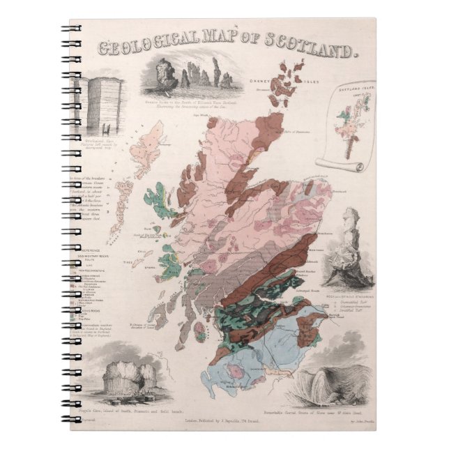 Geological Map of Scotland Notebook (Front)