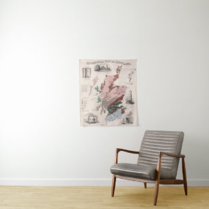 Geological Map of Scotland Tapestry
