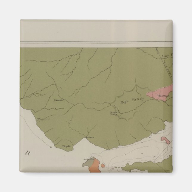 Geological Map of the Clear Lake District Magnet (Front)