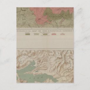 Geological Map of the Knoxville District Postcard
