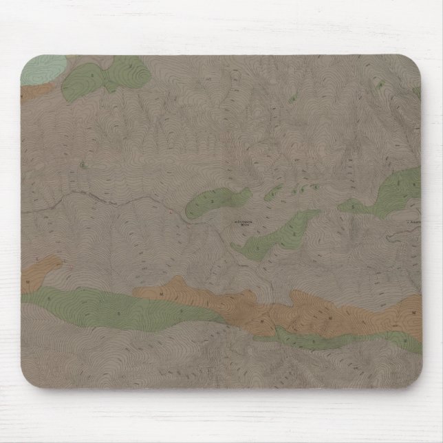 Geological Map of the New Almaden Mining District Mouse Mat (Front)