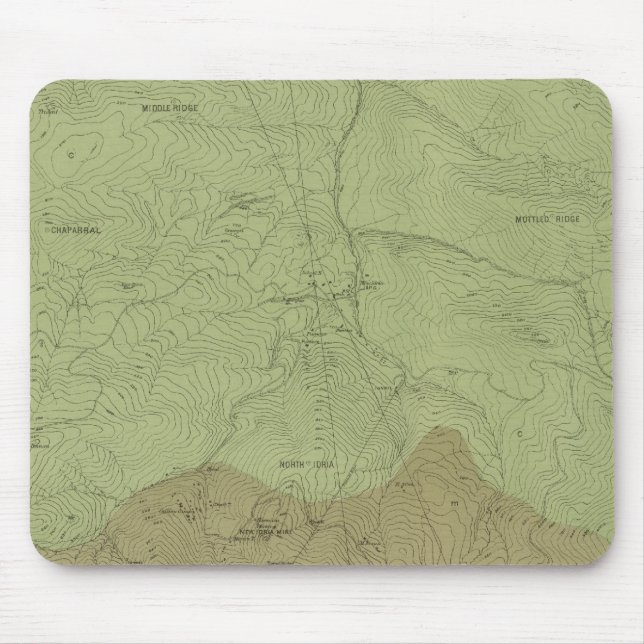 Geological Map of the New Idria District Mouse Mat (Front)