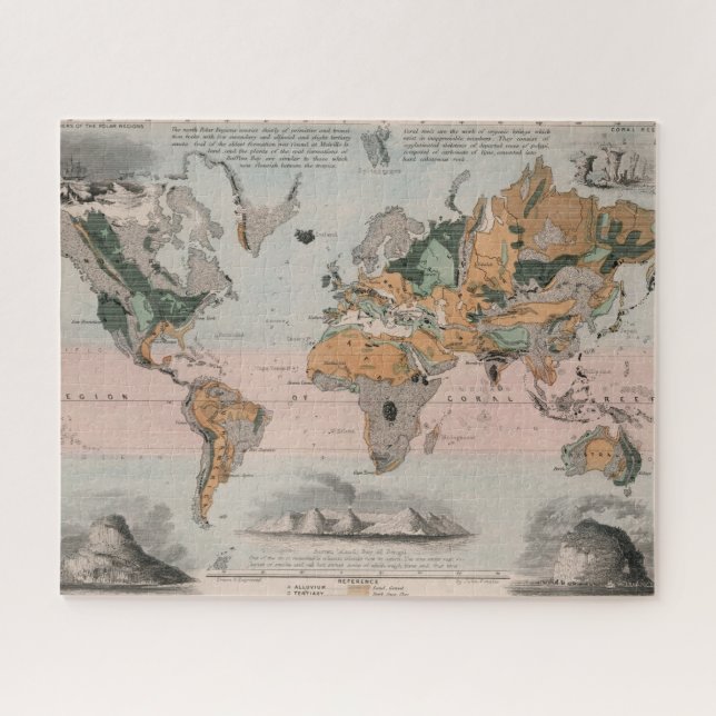 Geological Map of the World Jigsaw Puzzle (Horizontal)
