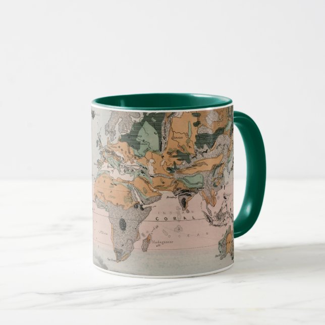 Geological Map of the World Mug (Front Right)