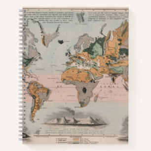 Geological Map of the World Notebook