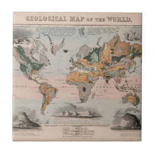 Geological Map of the World Tile