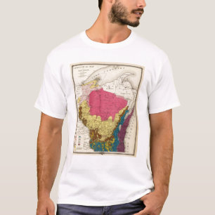 Geological map of Wisconsin T-Shirt