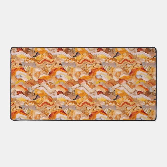 Geological Sedimentation Texture Desk Mat (Front)