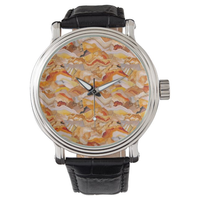Geological Sedimentation Texture Watch (Front)