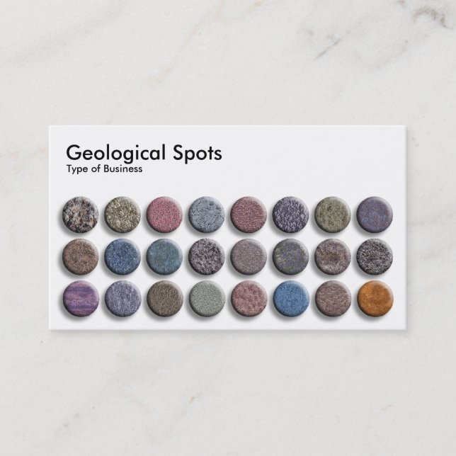 Geological Spots 02 Business Card (Front)