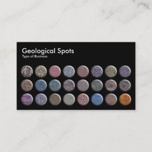 Geological Spots - Black Business Card