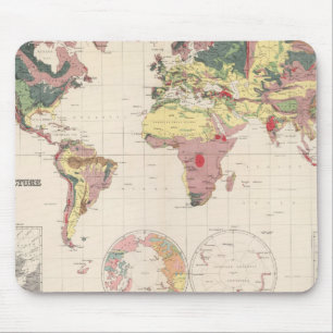 Geological structure of globe mouse mat